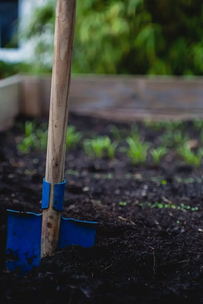 utiliser une beche pour labourer son jardin