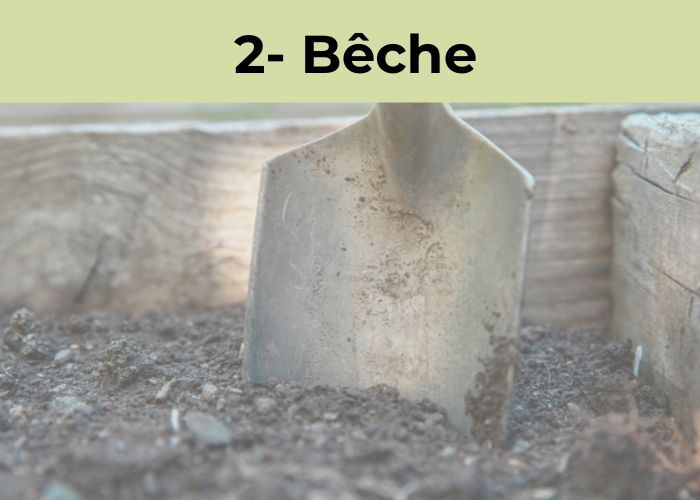 beche outils de jardinage manuels pour le jardin