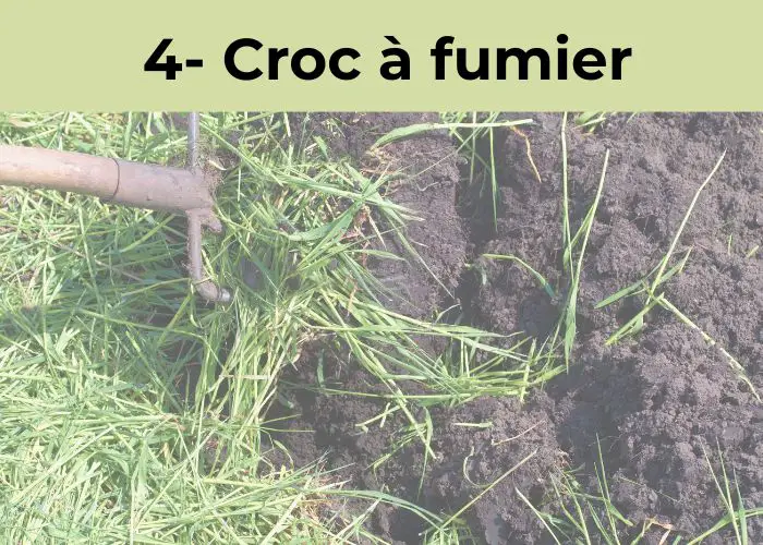 croc à fumier outils de jardinage manuels pour le jardin
