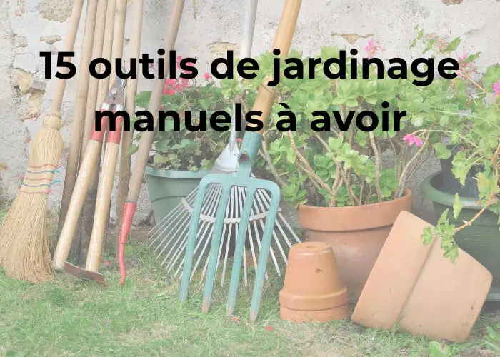outils de jardinage manuels pour le jardin